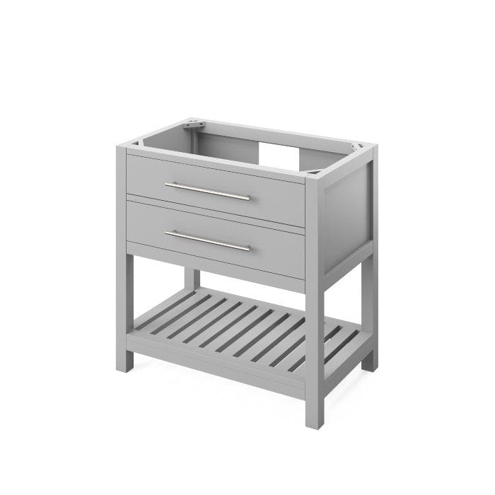 Jeffrey Alexander Wavecrest Contemporary 36" Grey Single Sink Vanity