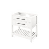 Jeffrey Alexander Wavecrest Contemporary 36" White Single Sink Vanity