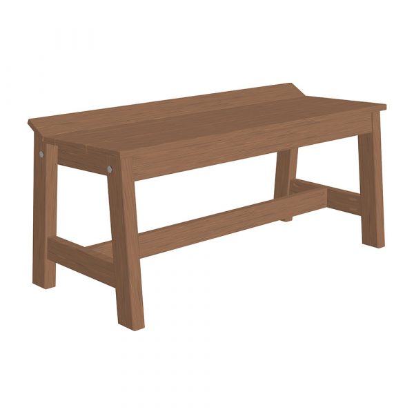 LuxCraft 41" Poly Café Dining Bench