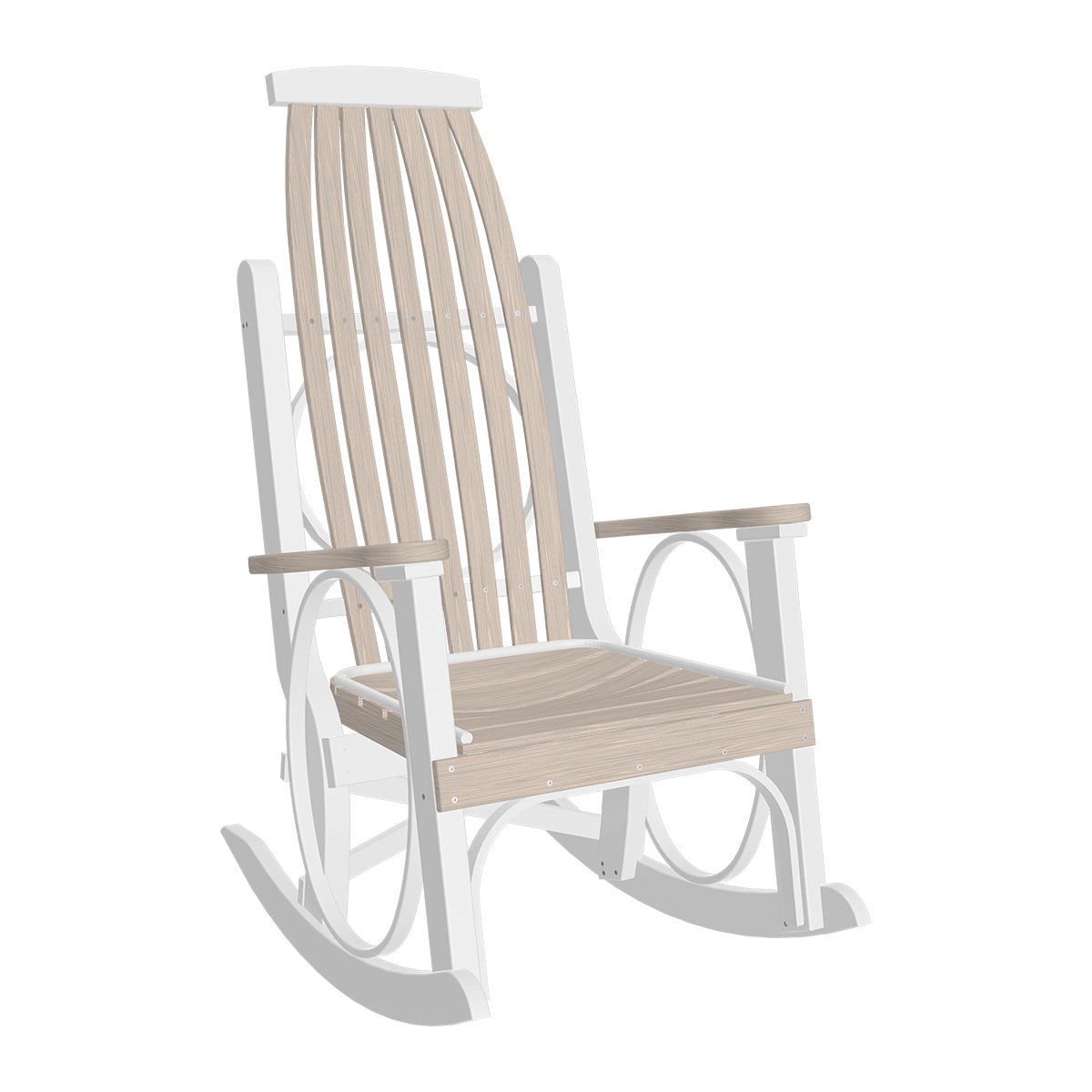 LuxCraft Poly Porch Grandpa's Rocker Rocking Chair