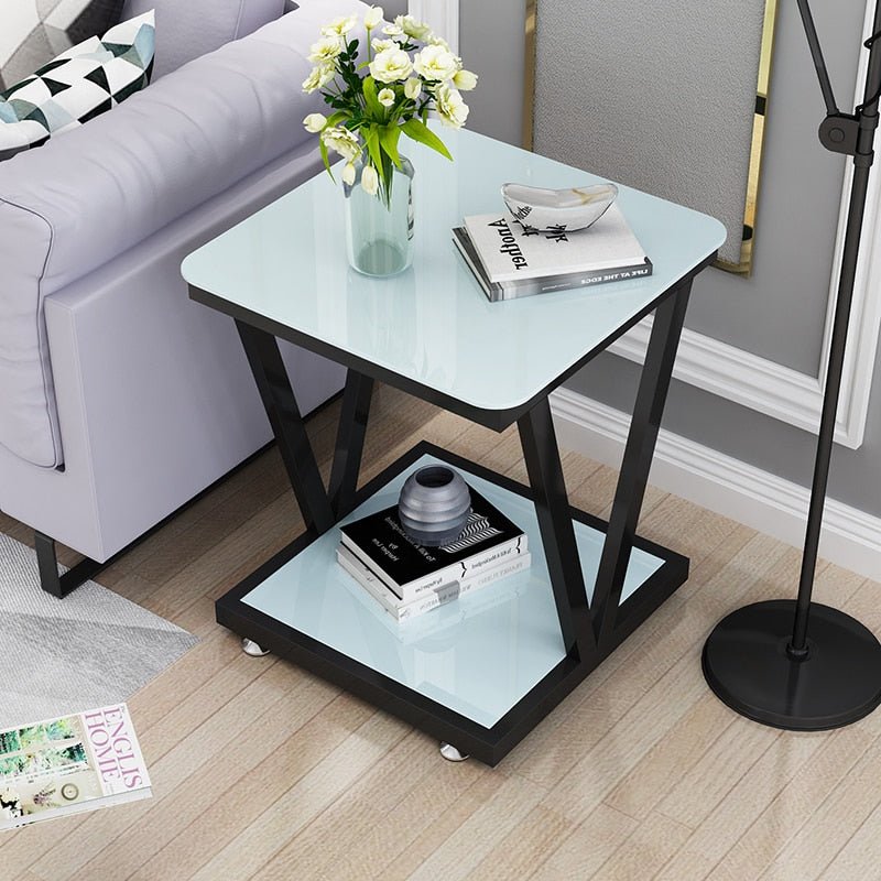 White/Gold/Black Small Modern Nordic Coffee Table For Bedside And Office