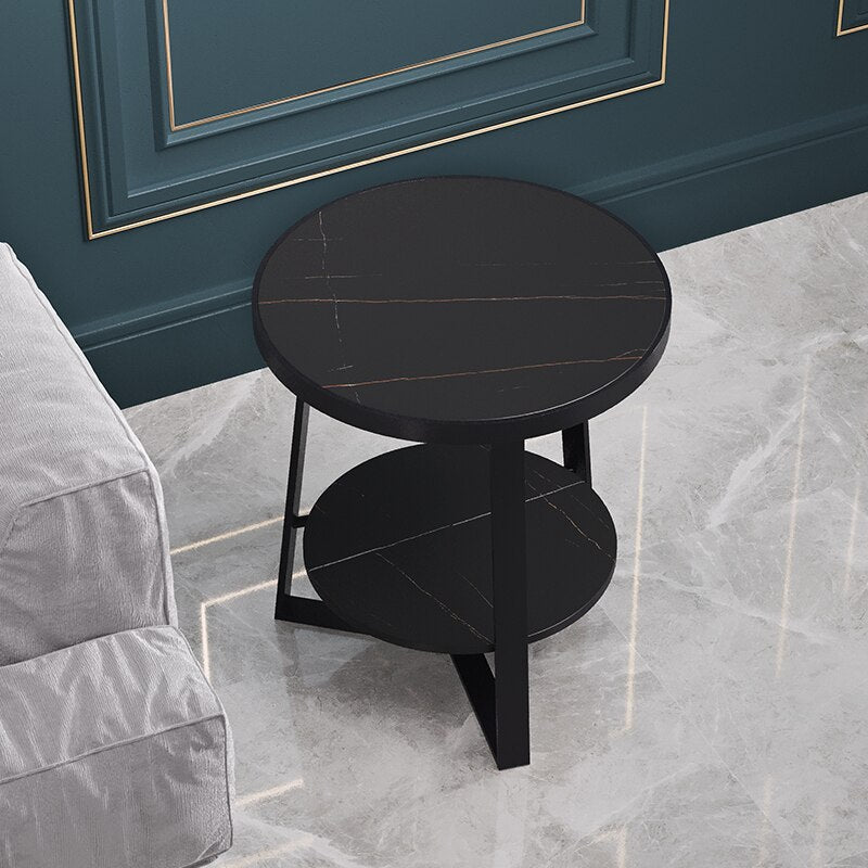 Gold/White/Black Modern Marble Nordic Coffee Table For Living Room