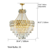 Caspian - Luxury Glass Crystal Chandelier