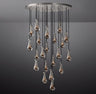 Raindrop Round Chandelier 47"