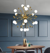 Fleur - Frosted Glass Multi-Bulb Art Deco Chandelier