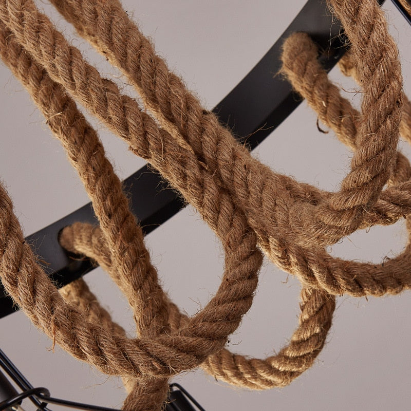 Vintage Rope Chandelier