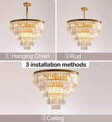 Raquel - Modern Glass Crystal Chandelier