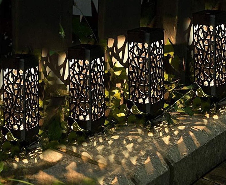 Moroccan Outdoor Solar Lamps