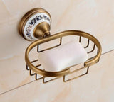 Antique Brass Bathroom Hardware Set