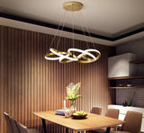 Modern LED Ribbon Chandelier