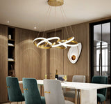 Modern LED Ribbon Chandelier