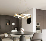 Modern LED Ribbon Chandelier