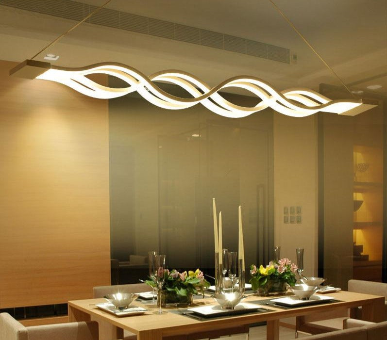 LED Wave Chandelier