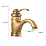 Elijah - Rustic Brass Bathroom Faucet