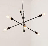 Modern Angled Multi-Bulb Pendant Light Fixture