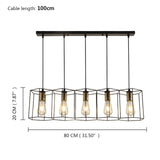 Celeste - Vintage Iron Frame Light Fixture