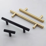 Modern Black & Gold Cabinet and Drawer Handles