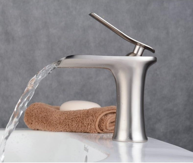 Ames - Modern Waterfall Bathroom Faucet