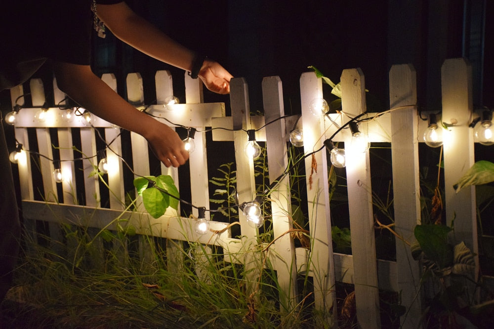 Outdoor Glass Bulb String Lights