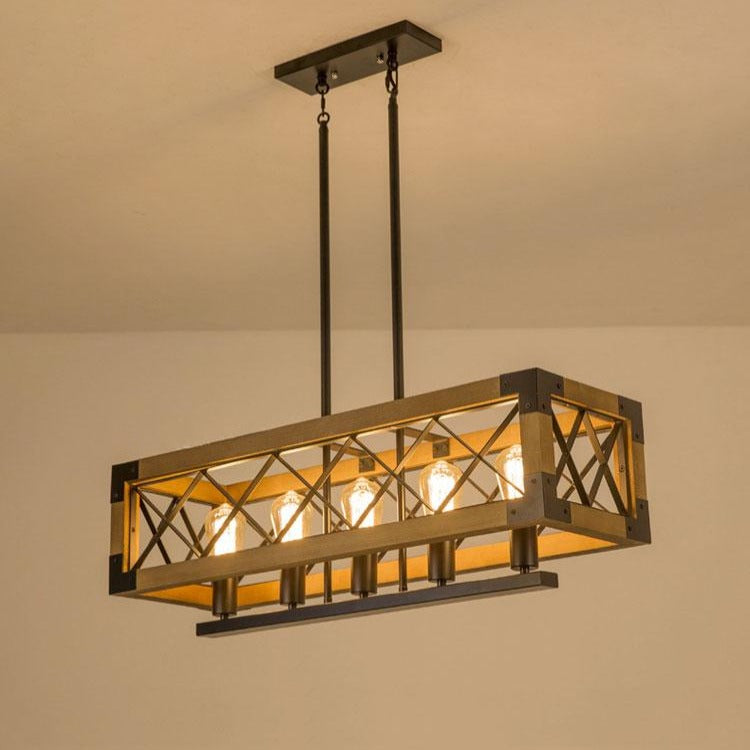 Rustic Wood Chandelier