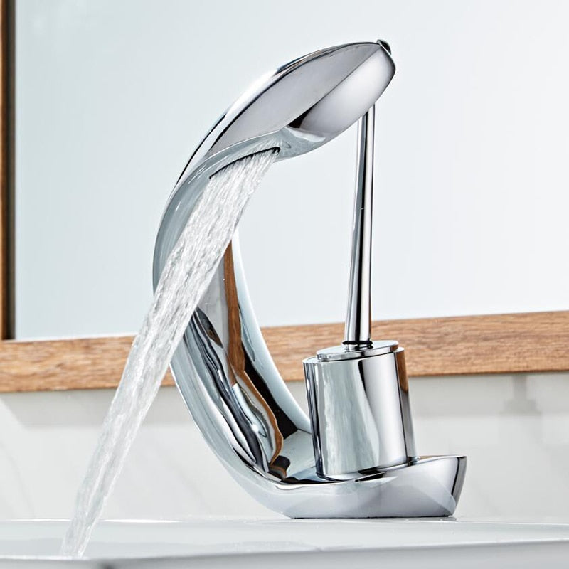 Ellie - Modern Curved Waterfall Faucet