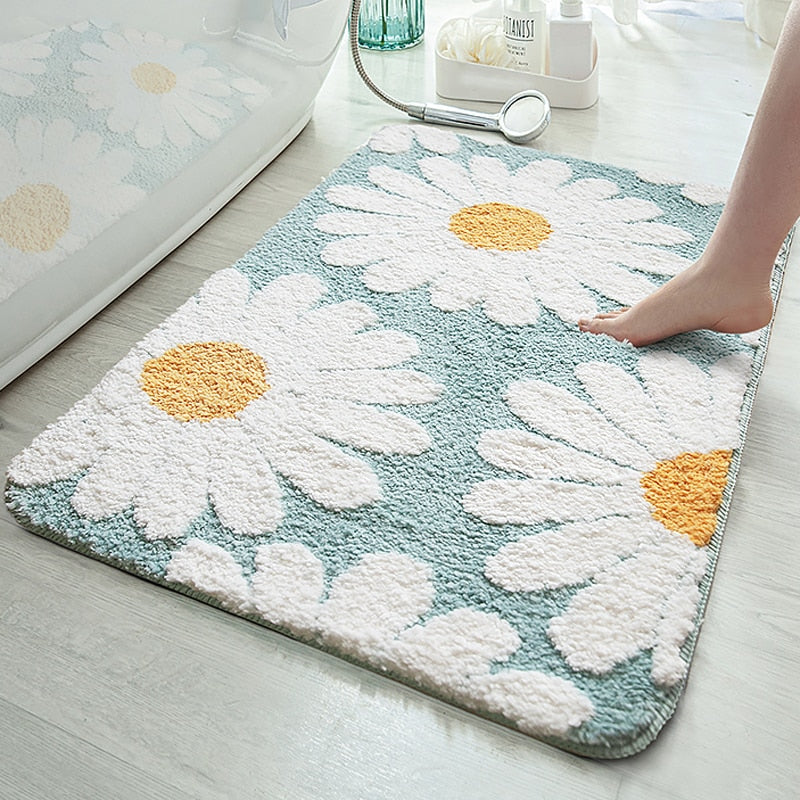 Floral Bath Mat