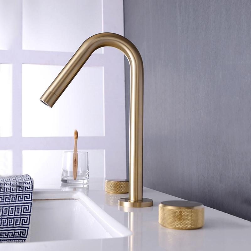 Cairo - Modern Double Handle Basin Faucet