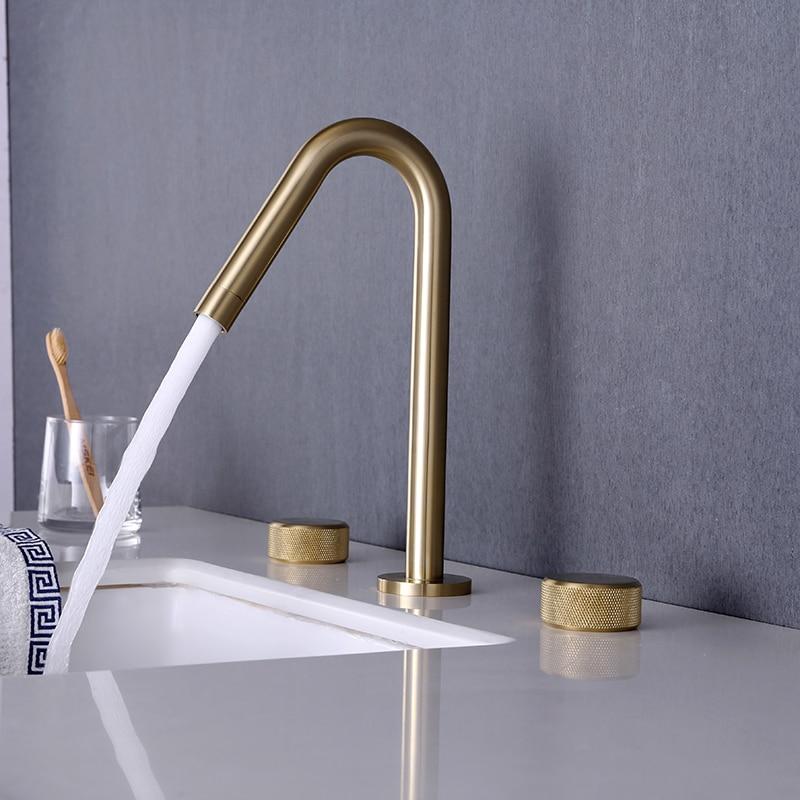 Cairo - Modern Double Handle Basin Faucet