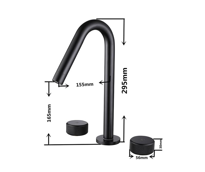 Cairo - Modern Double Handle Basin Faucet