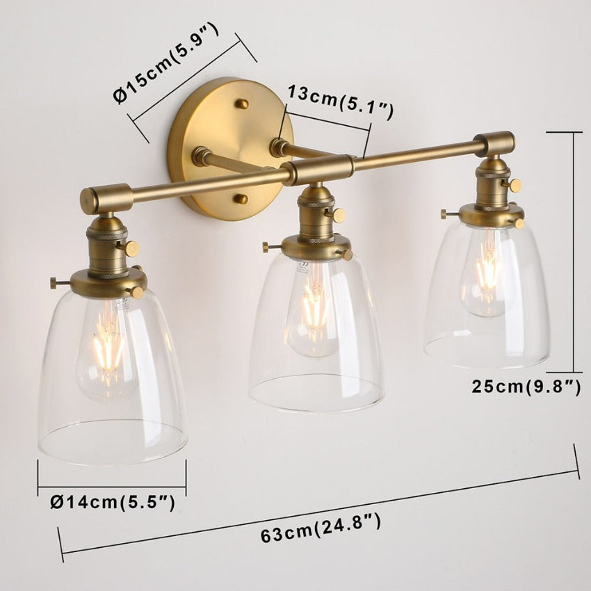 Three-Bulb Sedona Vintage Wall Sconce