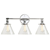 Three-Bulb Finley Vintage Wall Sconce