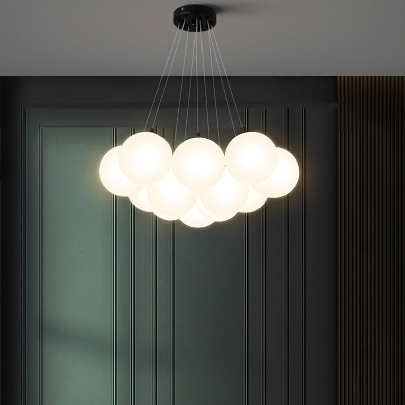 Juno - Modern Glass Globe Chandelier