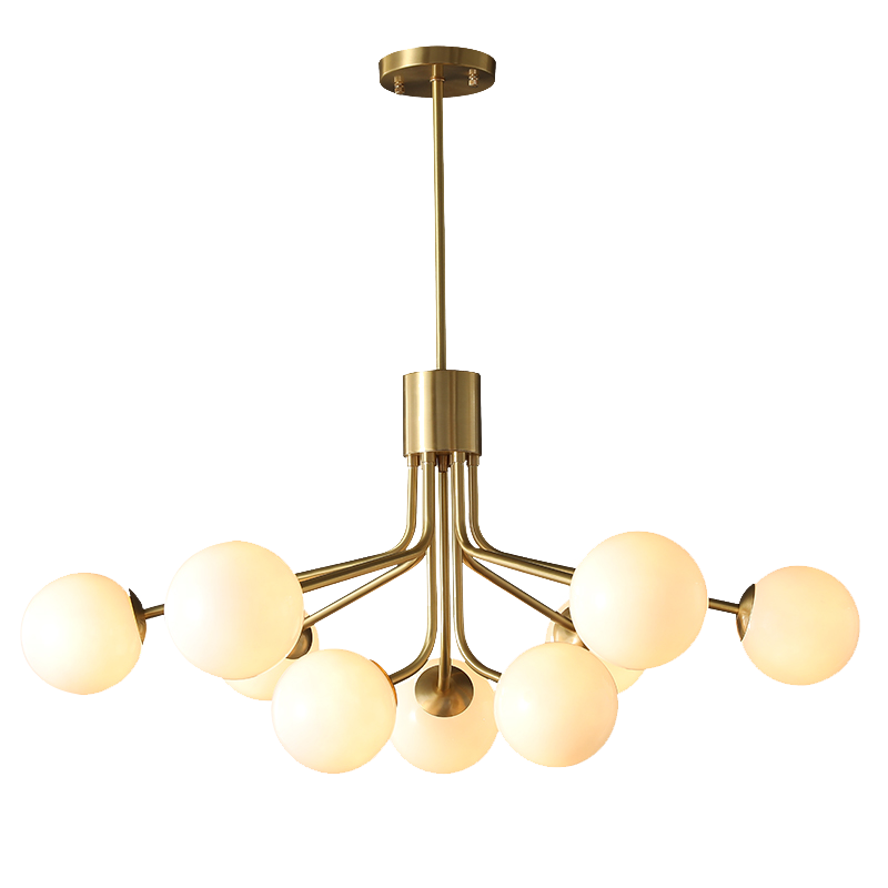 Cora - Modern Glass Globe Chandelier