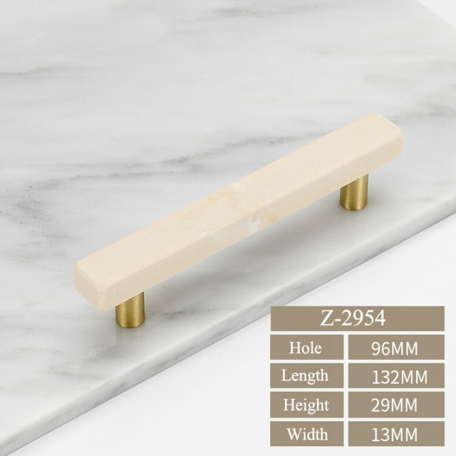 European Marble Cabinet and Drawer Handles