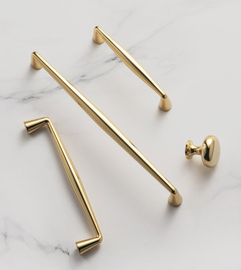 Polished Gold Cabinet and Drawer Handles