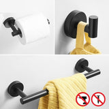 Matte Black Bathroom Hardware Set