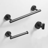 Matte Black Bathroom Hardware Set