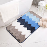 Classic Microfiber Zigzag Bath Mat