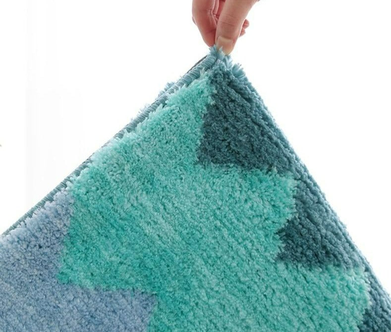 Classic Microfiber Zigzag Bath Mat