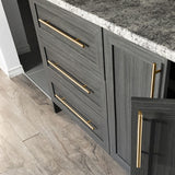 Modern Black & Gold Cabinet and Drawer Handles