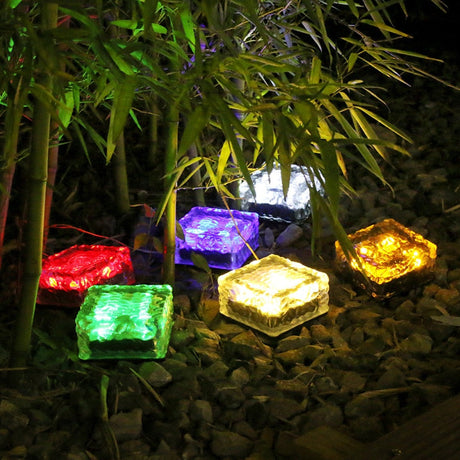 Outdoor Solar Ice Cube LED Lights