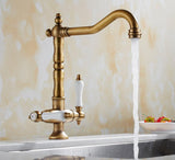 Vintage Brass Two-Handle Faucet