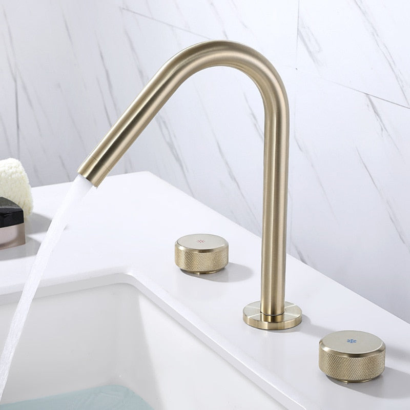 Cairo - Modern Double Handle Basin Faucet