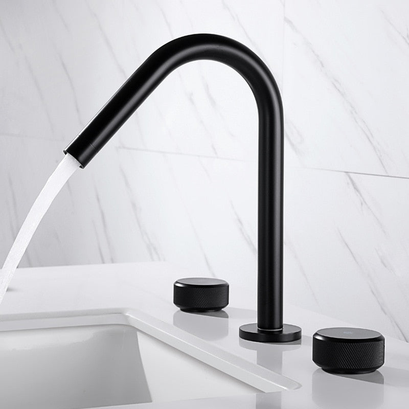 Cairo - Modern Double Handle Basin Faucet