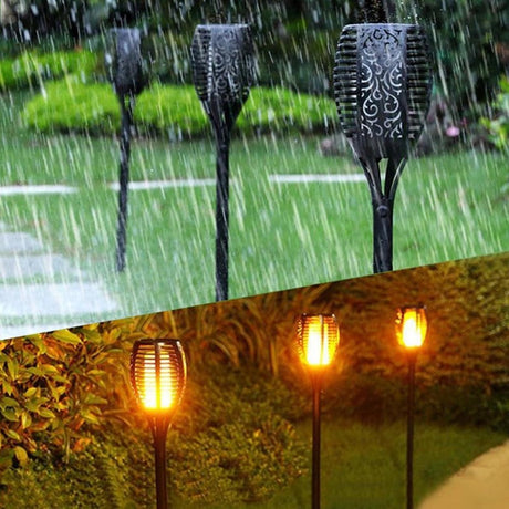 LED Solar Torch Light