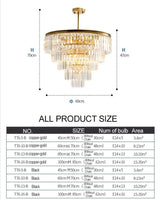 Raquel - Modern Glass Crystal Chandelier