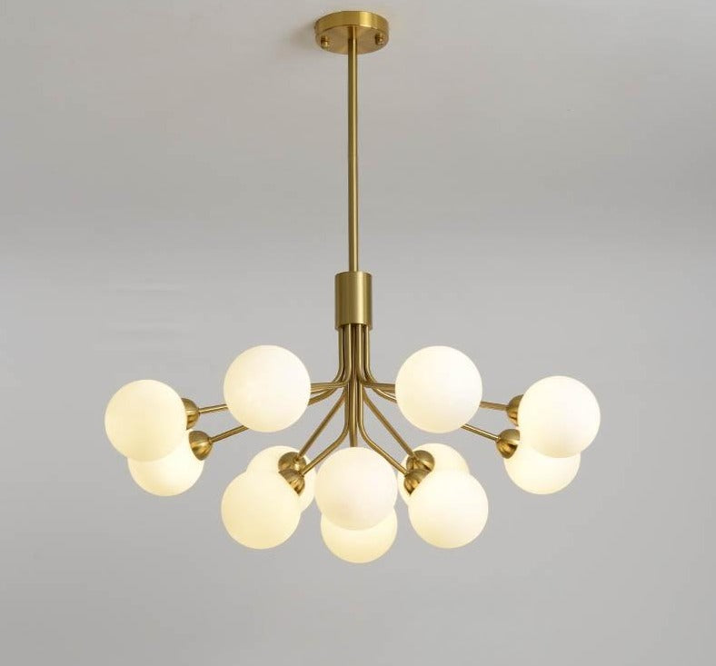 Cora - Modern Glass Globe Chandelier