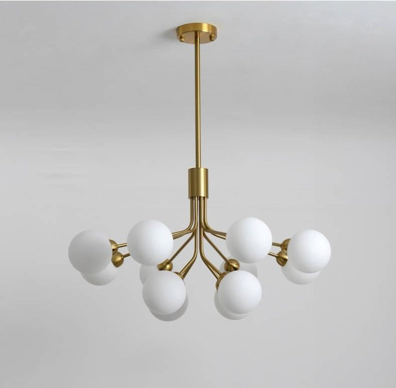 Cora - Modern Glass Globe Chandelier