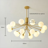 Cora - Modern Glass Globe Chandelier