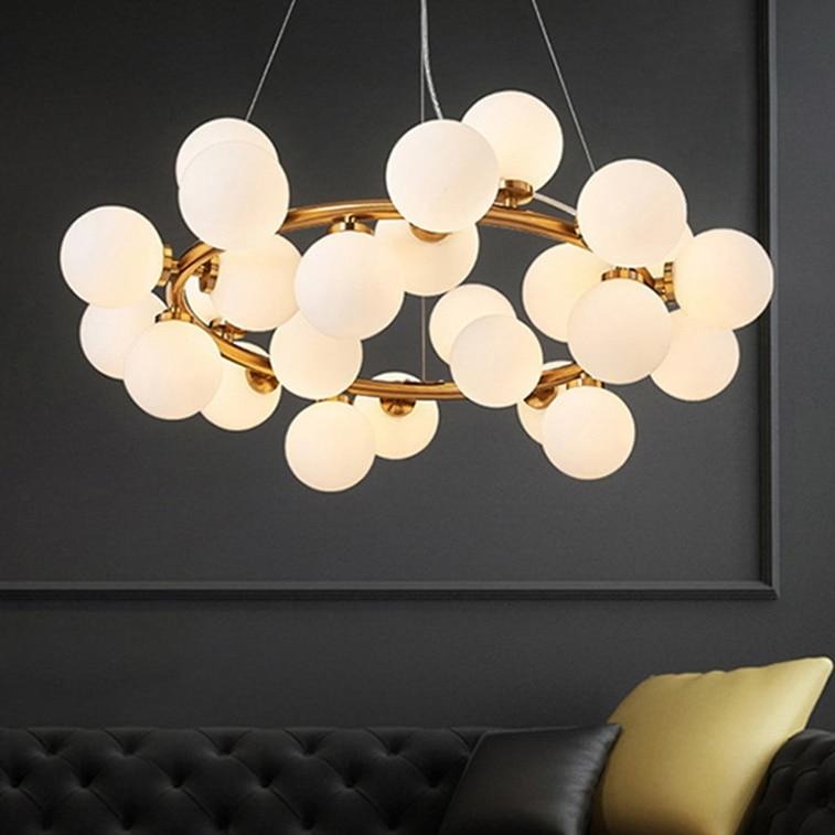 Elena - Modern Glass Globe Chandelier